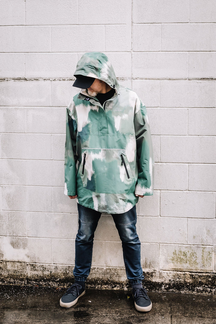 Olive Mist Waterproof Unisex Anorak
