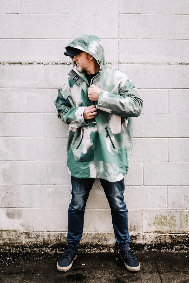 Olive Mist Waterproof Unisex Anorak