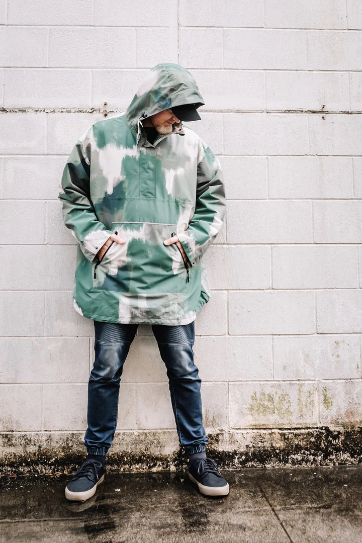 Olive Mist Waterproof Unisex Anorak