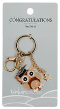 Load image into Gallery viewer, Congratulations Keyring Black 12cm