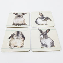 Load image into Gallery viewer, Brown Bunny Coasters Set of 4