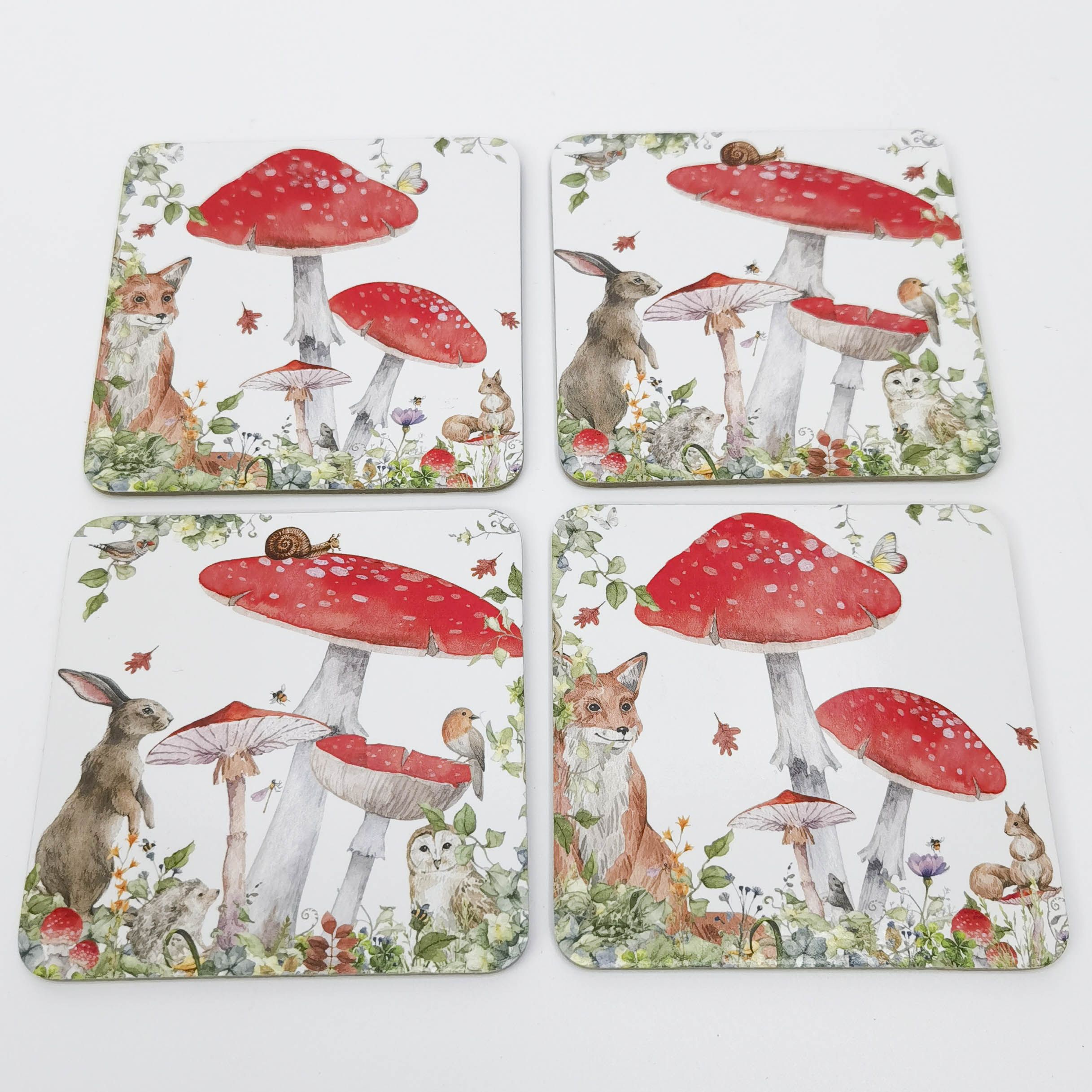 Enchanted Garden Coasters Set of 4