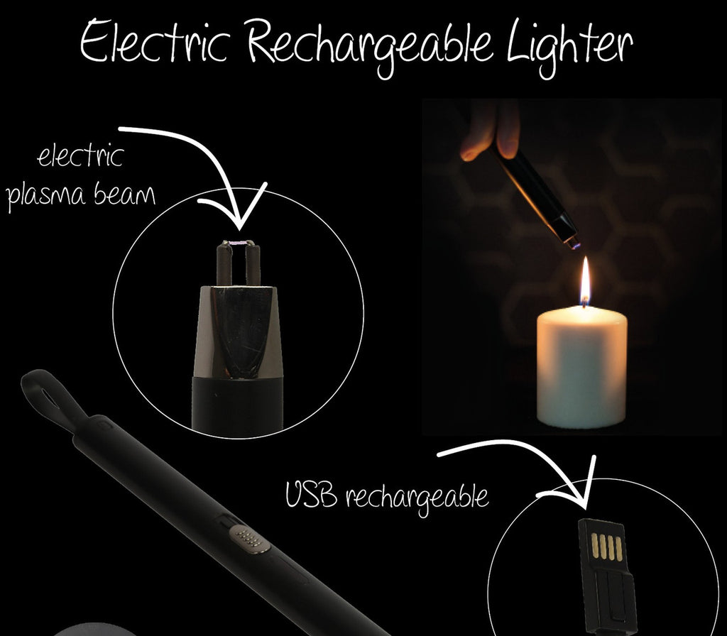 Rechargeable Arc Lighter Black