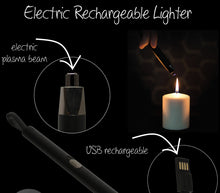Load image into Gallery viewer, Rechargeable Arc Lighter Black