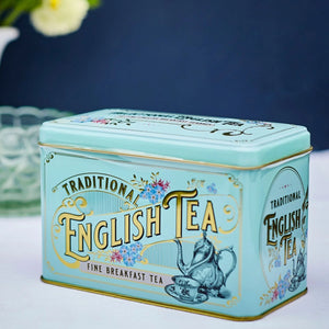 Vintage Victorian 40 Tea Tin Mint Green
