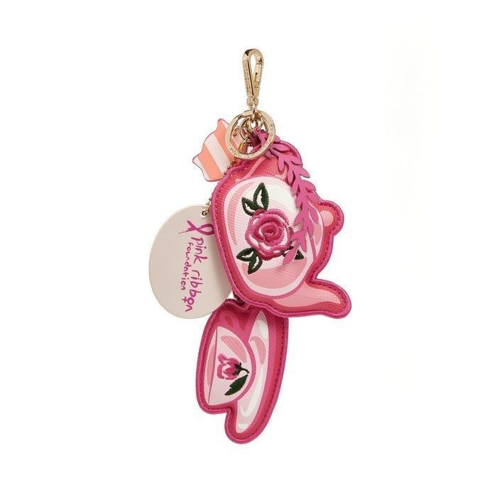 Perfectly Pink Afternoon Tea Bus Key Charm