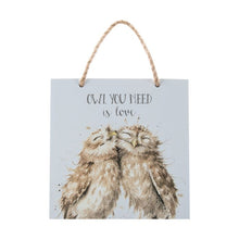 Load image into Gallery viewer, Wrendale Wood Plaque Owl