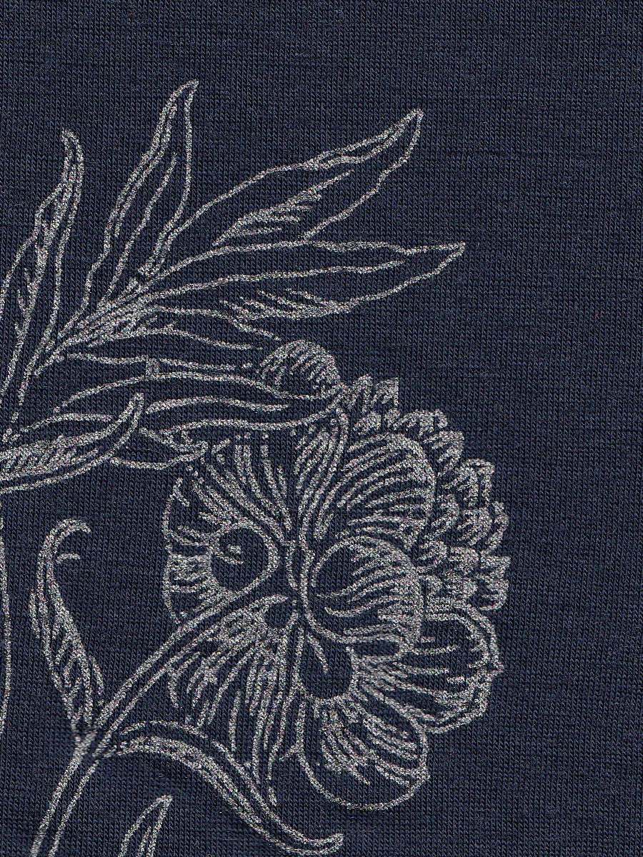 Regular Length Ink Peony Silver