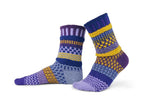 Purple Rain Adult Crew Solmate Socks