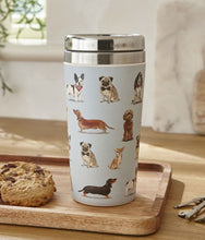 Load image into Gallery viewer, Curious Dogs Bamboo Stainless Steel Travel Mug