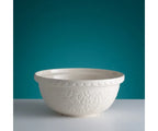 Mixing Bowl Creme Fox Embossed 29cm