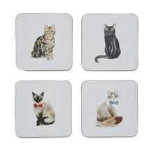 Load image into Gallery viewer, Curious Cats Coasters