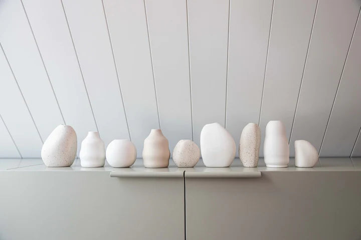 White Harmie Leo Vase