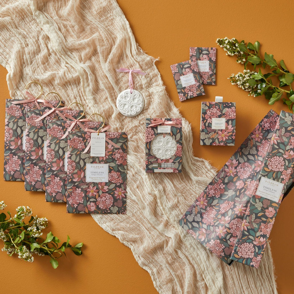 Timeless Scented Mini Sachet Pack of 4: Ginger Flower