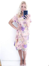 Load image into Gallery viewer, Peach Big Retro Jungle Dress