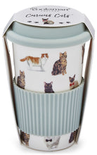 Load image into Gallery viewer, Curious Cats Ceramic Travel Mug