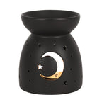 Black Mystical Moon Wax/Oil Burner