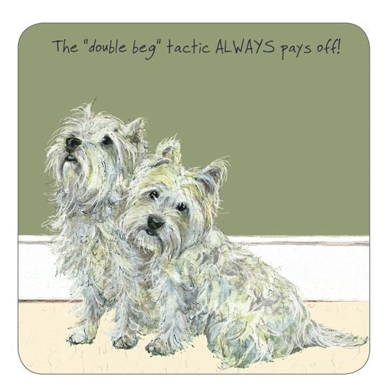 Assorted 'Little Dog Laughed' Drink Coasters