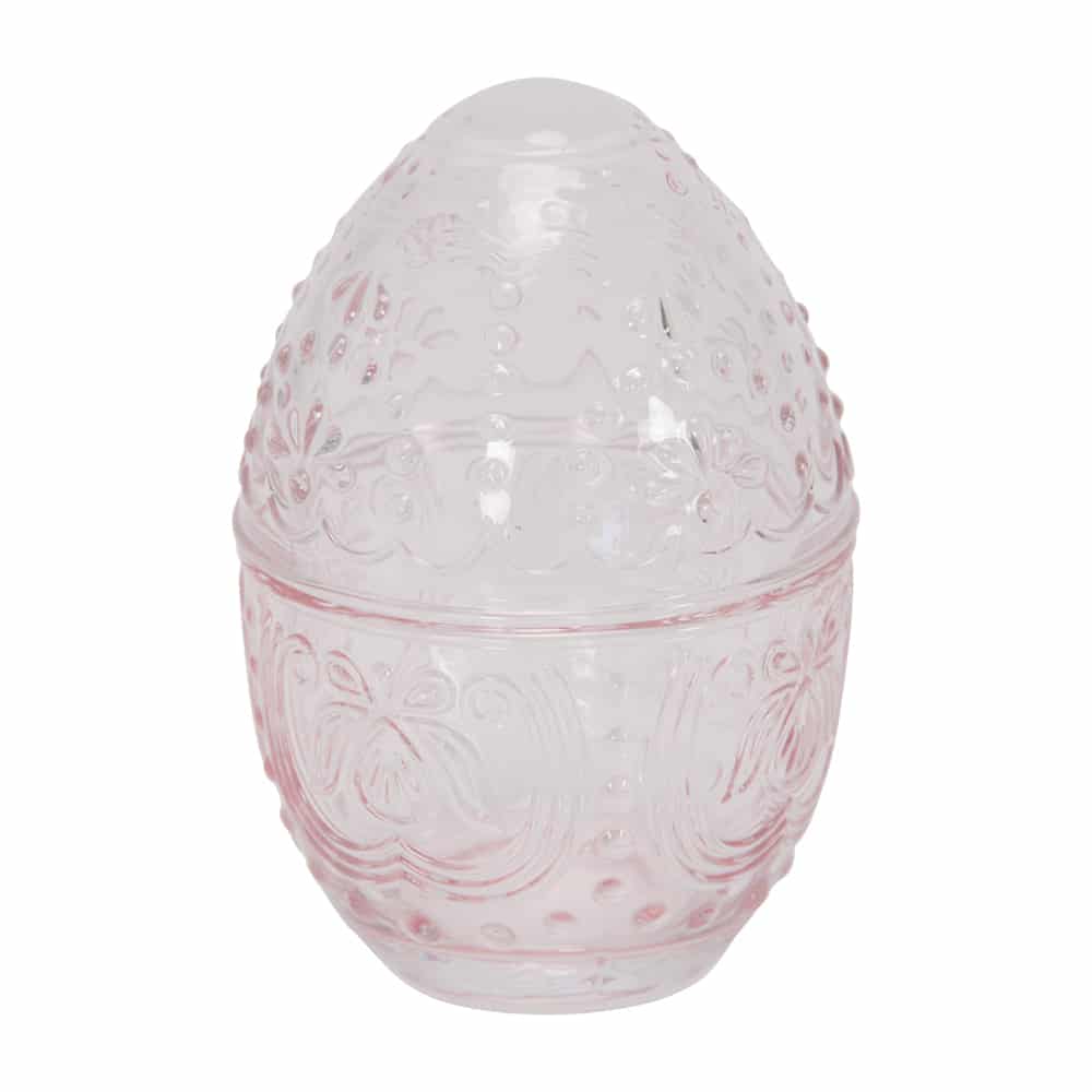 Glass Easter Egg Pink