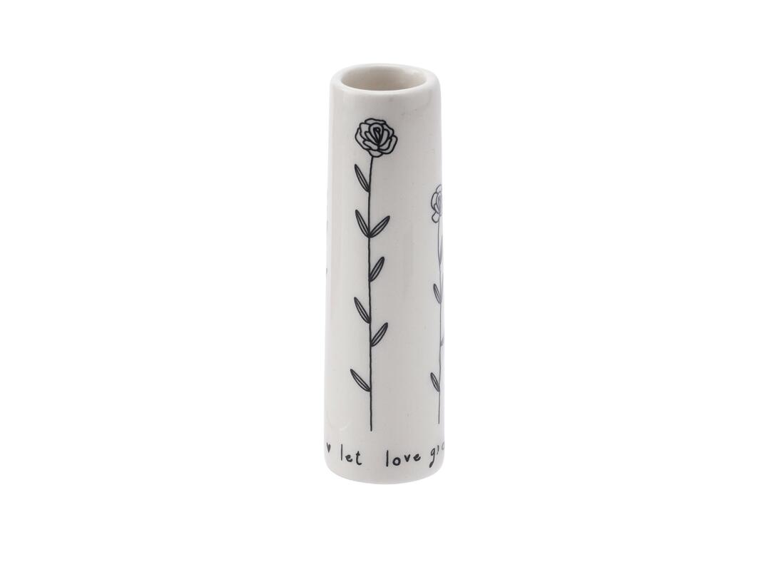 Ceramic Bud Vase 'Let Love Grow'