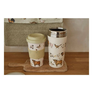 Butter Cup Bamboo Travel Mug with Silicone Band