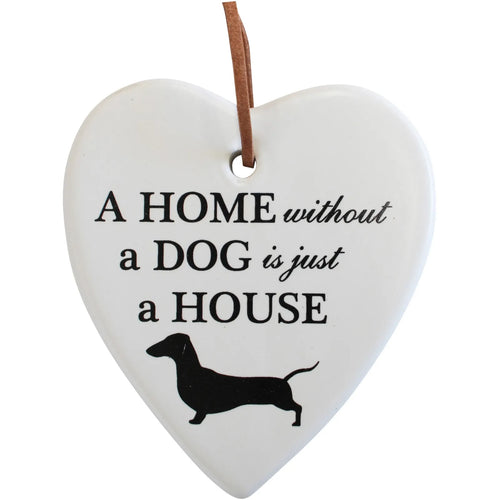 Hanging Heart Dog Home
