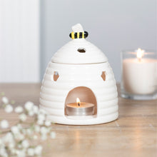 Load image into Gallery viewer, White Beehive Wax/Oil Burner