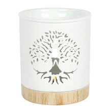 Load image into Gallery viewer, White Tree of Life Wax/Oil Burner
