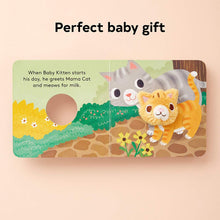 Load image into Gallery viewer, Baby Kitten Finger Puppet Book