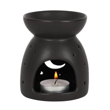 Load image into Gallery viewer, Black Mystical Moon Wax/Oil Burner