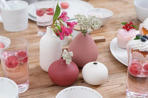 Mini Antique Pink Beaded Vase