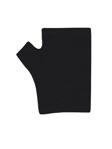 Hobo Length Black Plain Gloves