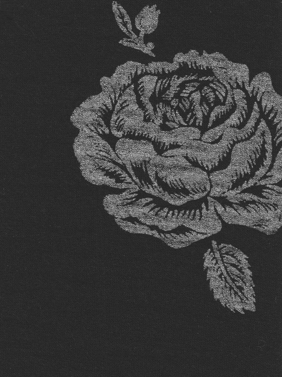 Hobo Black Vintage Rose Merino Fingerless Gloves