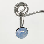 Isa Dambeck 9mm Swarovski Stone Silver Earrings Assorted Colours Earrings