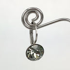 Isa Dambeck 9mm Swarovski Stone Silver Earrings Assorted Colours Earrings