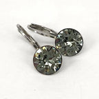 Isa Dambeck 9mm Swarovski Stone Silver Earrings Assorted Colours Earrings