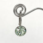 Isa Dambeck 9mm Swarovski Stone Silver Earrings Assorted Colours Earrings