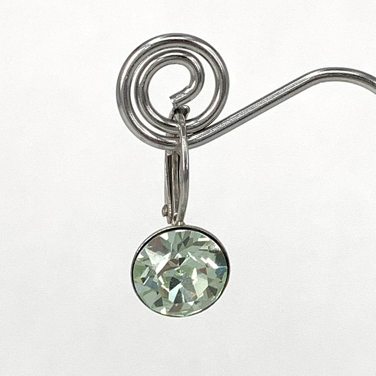 Isa Dambeck 9mm Swarovski Stone Silver Earrings Assorted Colours Earrings