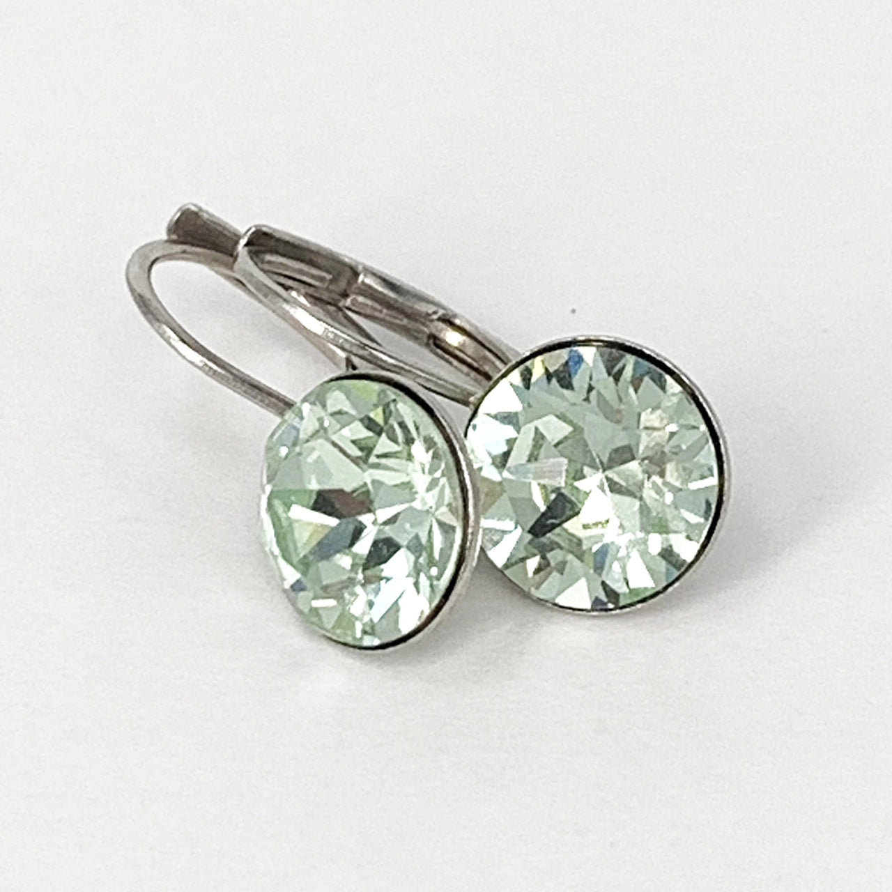 Isa Dambeck 9mm Swarovski Stone Silver Earrings Assorted Colours Earrings