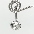 Isa Dambeck 9mm Swarovski Stone Silver Earrings Assorted Colours Earrings