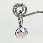 Isa Dambeck 9mm Swarovski Stone Silver Earrings Assorted Colours Earrings