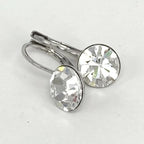 Isa Dambeck 9mm Swarovski Stone Silver Earrings Assorted Colours Earrings