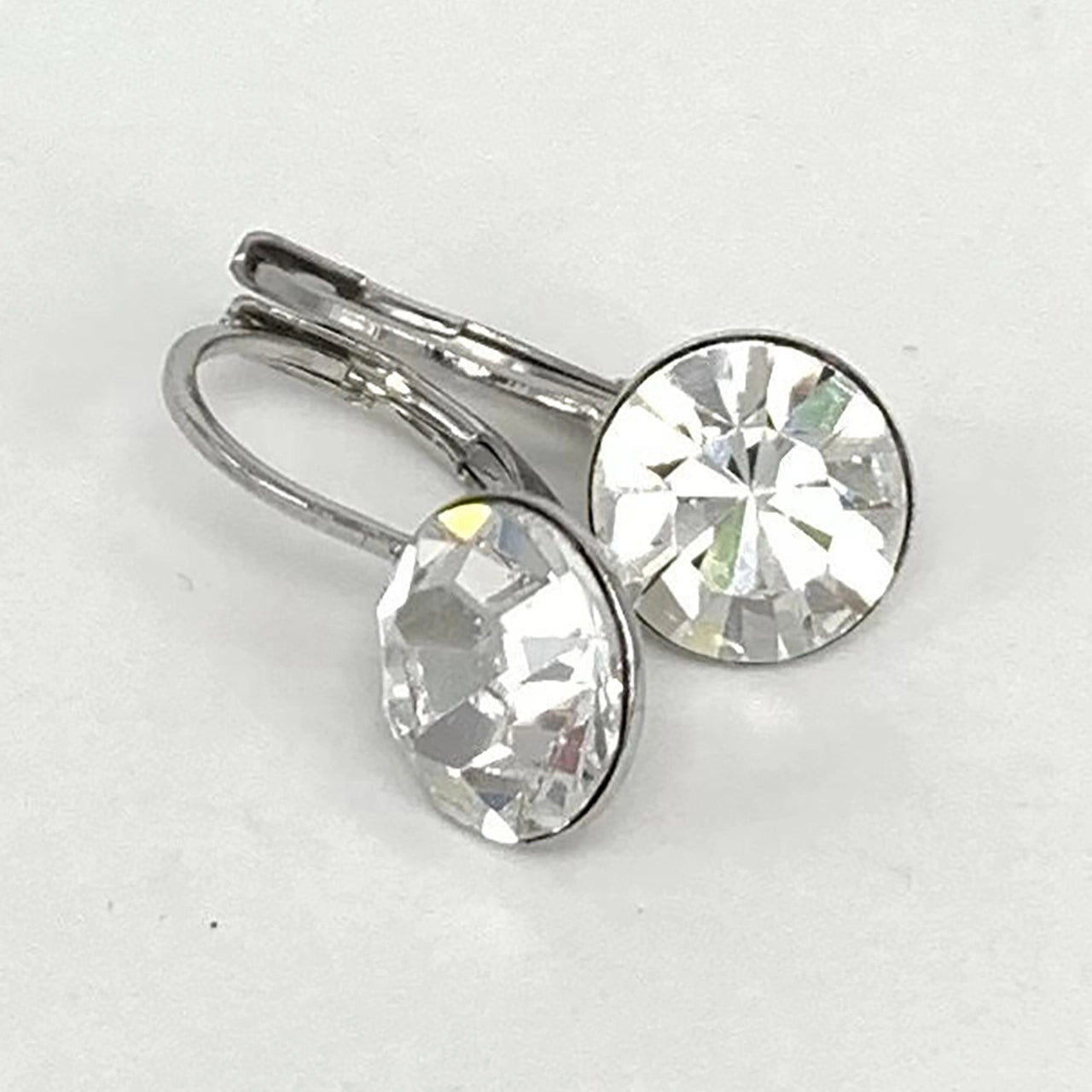 Isa Dambeck 9mm Swarovski Stone Silver Earrings Assorted Colours Earrings