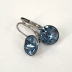Isa Dambeck 9mm Swarovski Stone Silver Earrings Assorted Colours Earrings