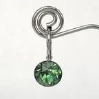 Isa Dambeck 9mm Swarovski Stone Silver Earrings Assorted Colours Earrings