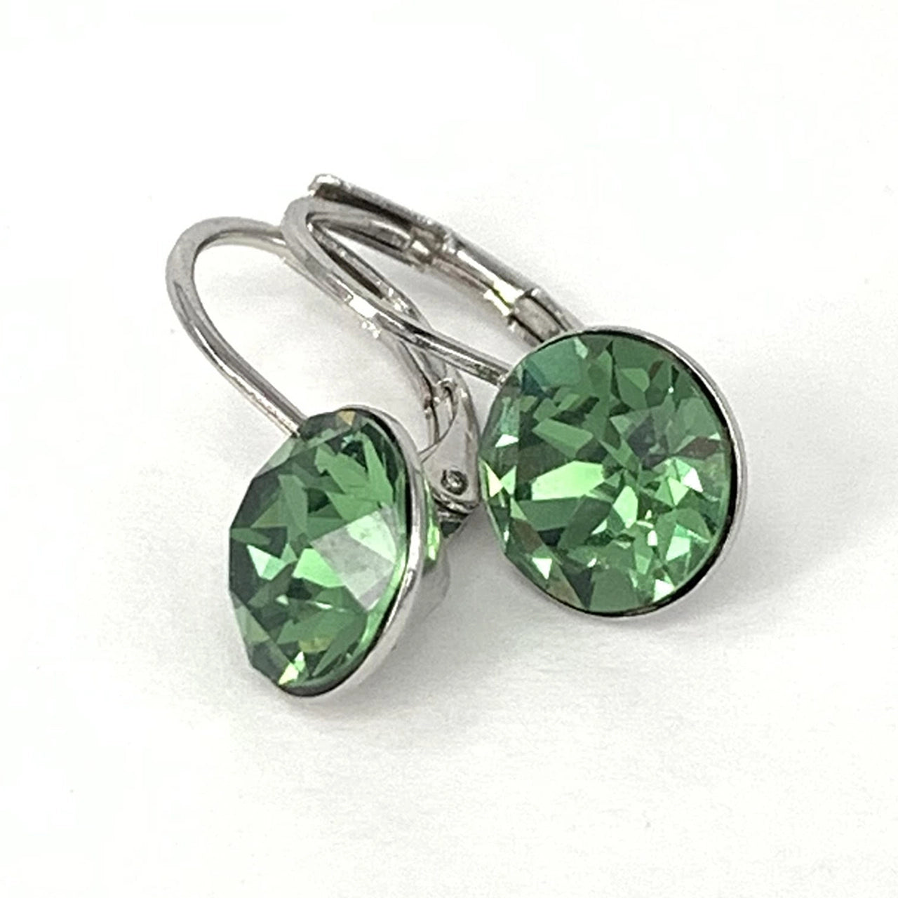 Isa Dambeck 9mm Swarovski Stone Silver Earrings Assorted Colours Earrings