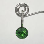 Isa Dambeck 9mm Swarovski Stone Silver Earrings Assorted Colours Earrings