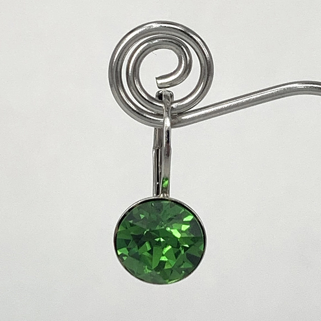 Isa Dambeck 9mm Swarovski Stone Silver Earrings Assorted Colours Earrings