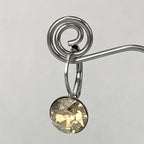 Isa Dambeck 9mm Swarovski Stone Silver Earrings Assorted Colours Earrings