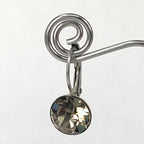 Isa Dambeck 9mm Swarovski Stone Silver Earrings Assorted Colours Earrings